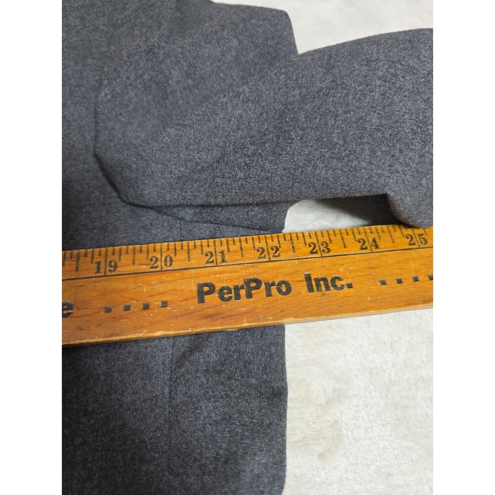Collection By Michael Strahan 2 Button Suit Jacket 44R Grey Wool Fully Lined - Picture 10 of 13